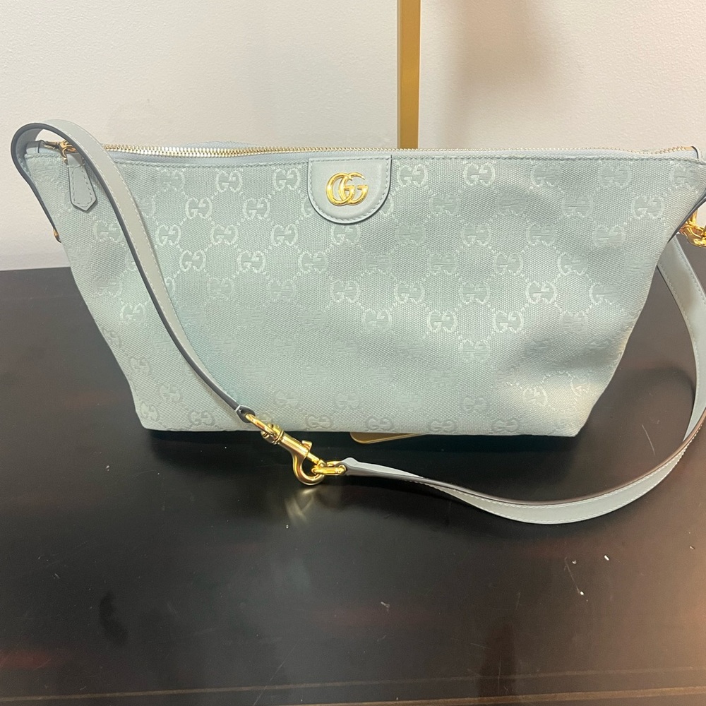 Gucci Vanity top handle bag in icey blue NWT - Picture 5 of 8
